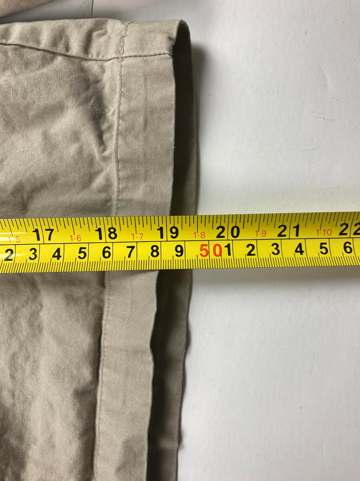 Disney Parks Mickey Mouse Chino Shorts Men Sz 30 Khaki Beige Embroidered Zip Fly