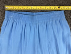 Melloday Wide Leg Pants Women's Light Blue Rayon Pull On Pockets Sz XS