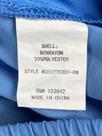 Melloday Wide Leg Pants Women's Light Blue Rayon Pull On Pockets Sz XS