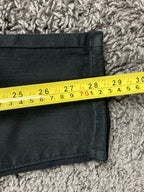 PAIGE Verdugo Ankle Skinny Jeans Black Overdye Transcend Stretch Womens Size 28
