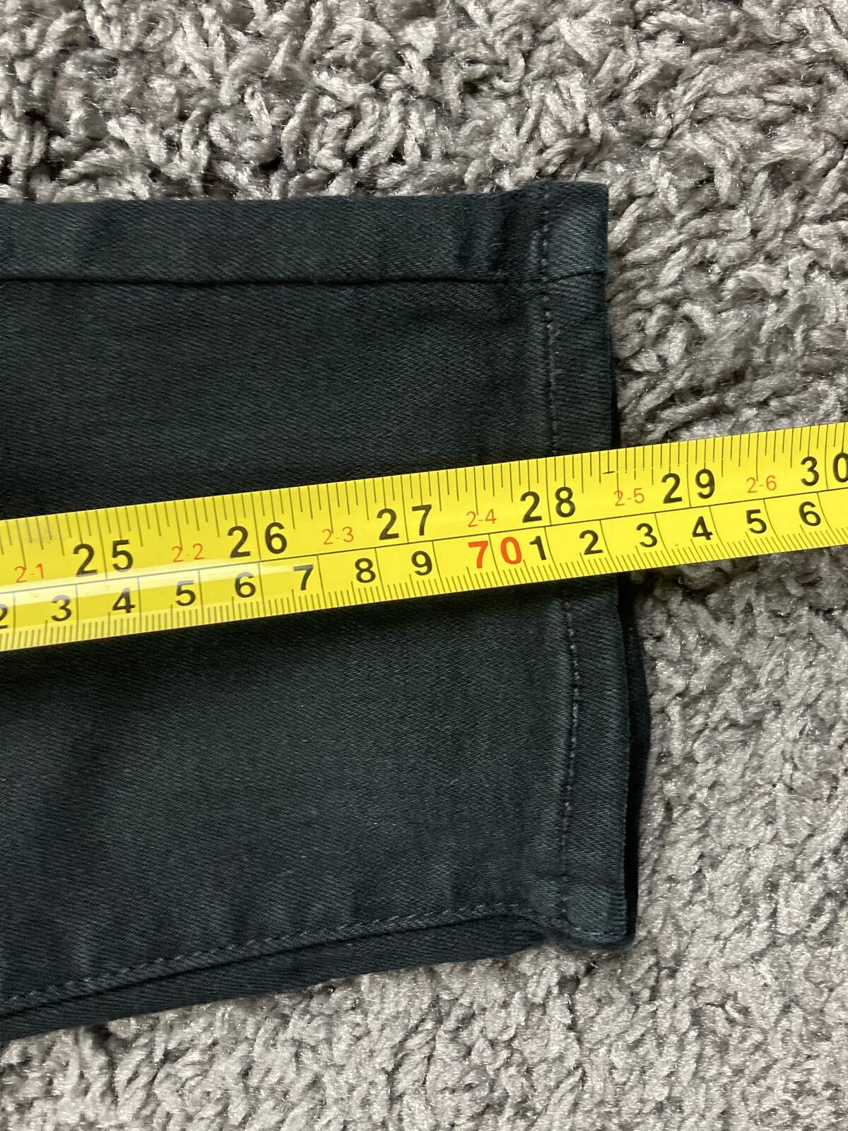 PAIGE Verdugo Ankle Skinny Jeans Black Overdye Transcend Stretch Womens Size 28