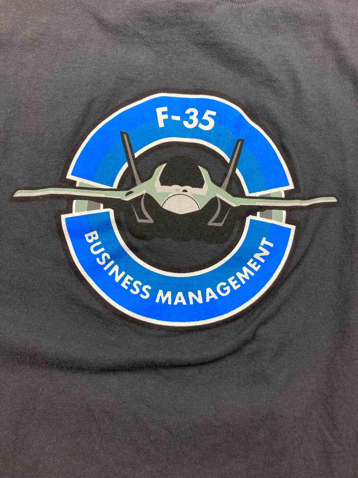 Threadfast Northrop Grumman F-35 Fighter Jet Business Management Graphic T Sz S