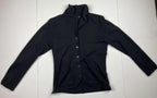 Oobe Button Front Funnel Collar Cardigan Sweater Women’s Size XS Black