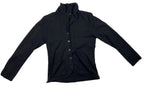 Oobe Button Front Funnel Collar Cardigan Sweater Women’s Size XS Black