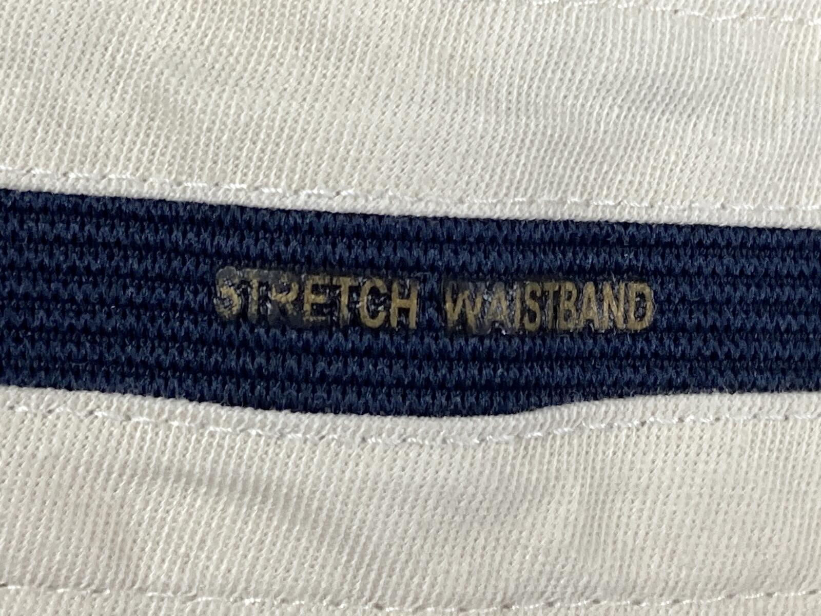 Brooks Brothers Men Advantage Chino Shorts Stretch Waistband Ivory 9" Inseam 36