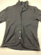 Oobe Button Front Funnel Collar Cardigan Sweater Women’s Size XS Black