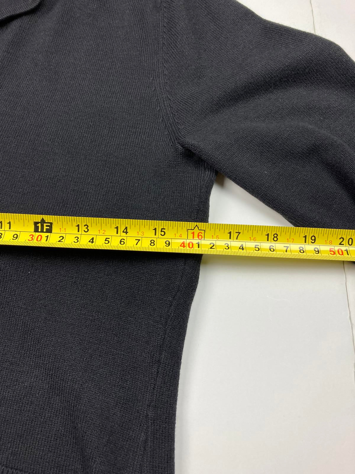 Oobe Button Front Funnel Collar Cardigan Sweater Women’s Size XS Black