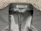 Emanuel Ungaro Wool Blazer Jacket  Black 2 Button Notch Lapel Lined Sz 38R