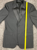 Emanuel Ungaro Wool Blazer Jacket  Black 2 Button Notch Lapel Lined Sz 38R