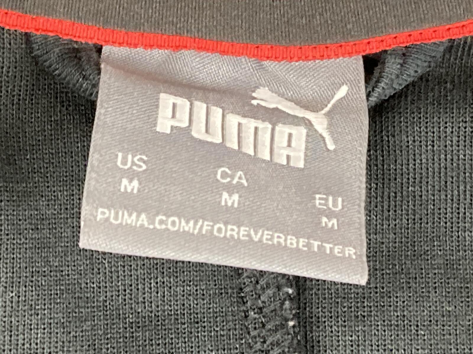 Puma Scuderia Ferrari Race MT7 Men Track Jacket Black Motorsport F1 Sz M Medium