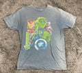 Marvel Avengers Age of Ultron Graphic T Shirt Mens Gray Mad Engine Heather Sz L
