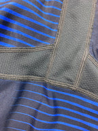 Nike Dri-FIT Racerback Shelf-Bra Tank Top Blue Black Stripe Women’s M 384019-060