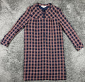 Gerard Darel Plaid Shirt Dress Womens Lined Wool Blend Long Sleeve Button Sz 10