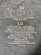 Marvel Avengers Age of Ultron Graphic T Shirt Mens Gray Mad Engine Heather Sz L