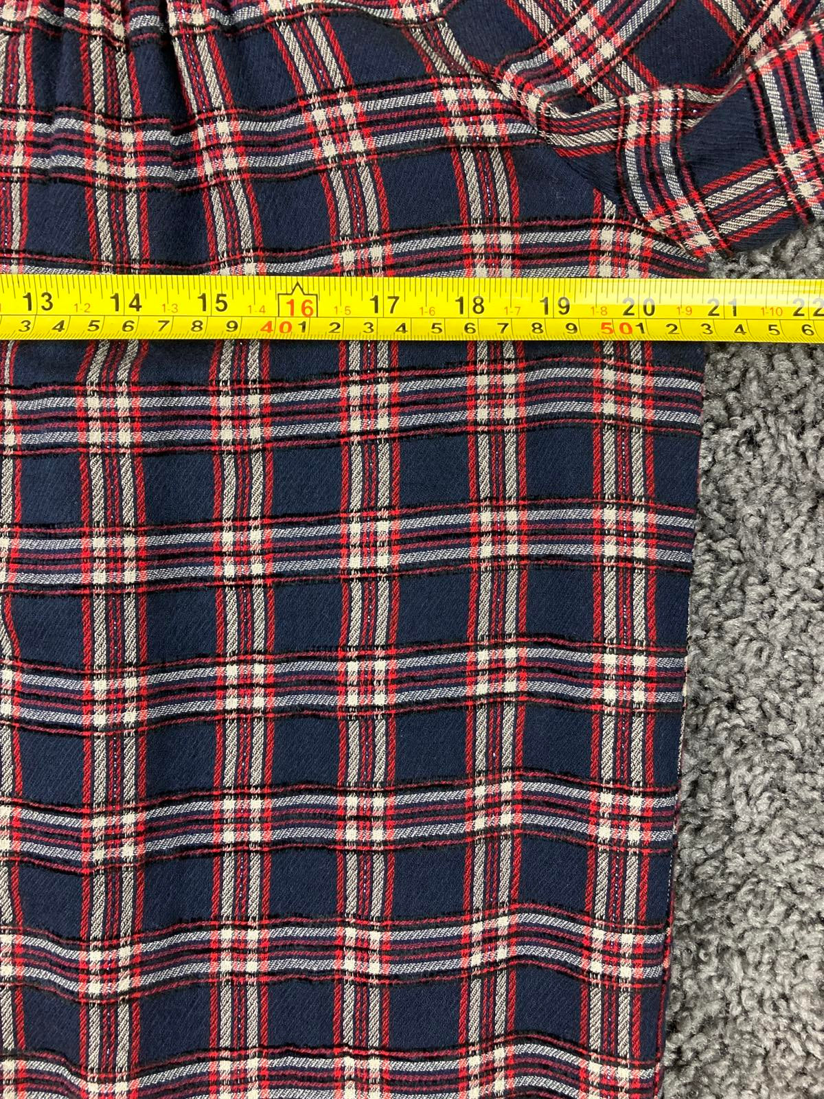 Gerard Darel Plaid Shirt Dress Womens Lined Wool Blend Long Sleeve Button Sz 10