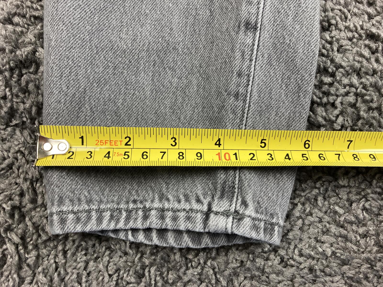 Zara Grey Paperbag Jeans High Waist Button Fly Tapered Acid Wash Womens Sz 0