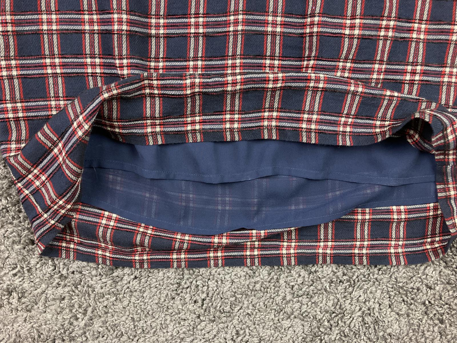 Gerard Darel Plaid Shirt Dress Womens Lined Wool Blend Long Sleeve Button Sz 10