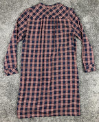 Gerard Darel Plaid Shirt Dress Womens Lined Wool Blend Long Sleeve Button Sz 10