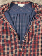 Gerard Darel Plaid Shirt Dress Womens Lined Wool Blend Long Sleeve Button Sz 10