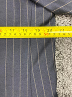 Emanuel Ungaro Striped Navy Blue Jacket 100% Wool Size 38R/32W