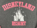 Disney Parks Disneyland Resort Castle 55 Grey Pink Jersey Sweatshirt Pullover 1X