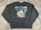 Disney Powerline Sweatshirt 2XL Black Rare Stand Our Tour 94 Goofy Max