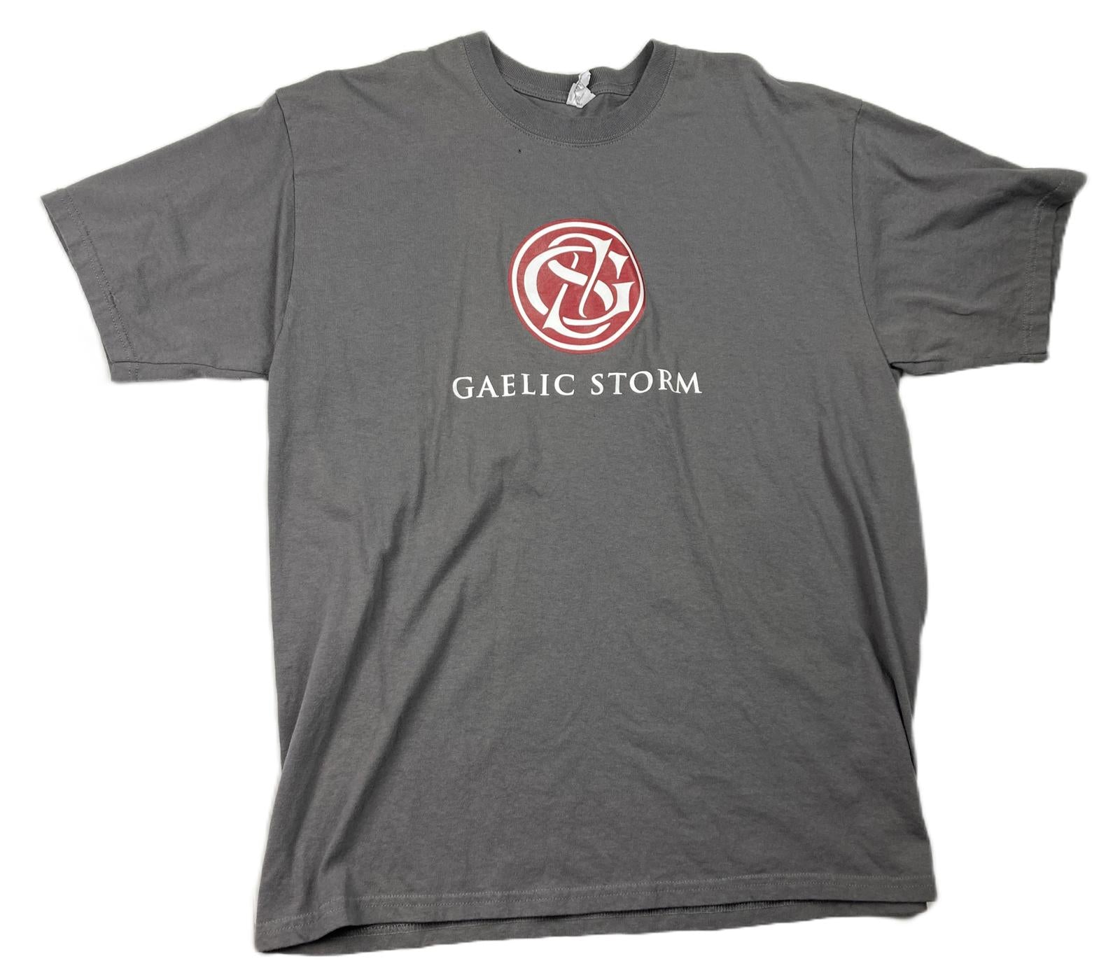 Anvil Gaelic Storm Band Logo Graphic T-Shirt Men’s Sz XL Gray Pre-Shrunk Cotton