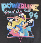Disney Powerline Sweatshirt 2XL Black Rare Stand Our Tour 94 Goofy Max