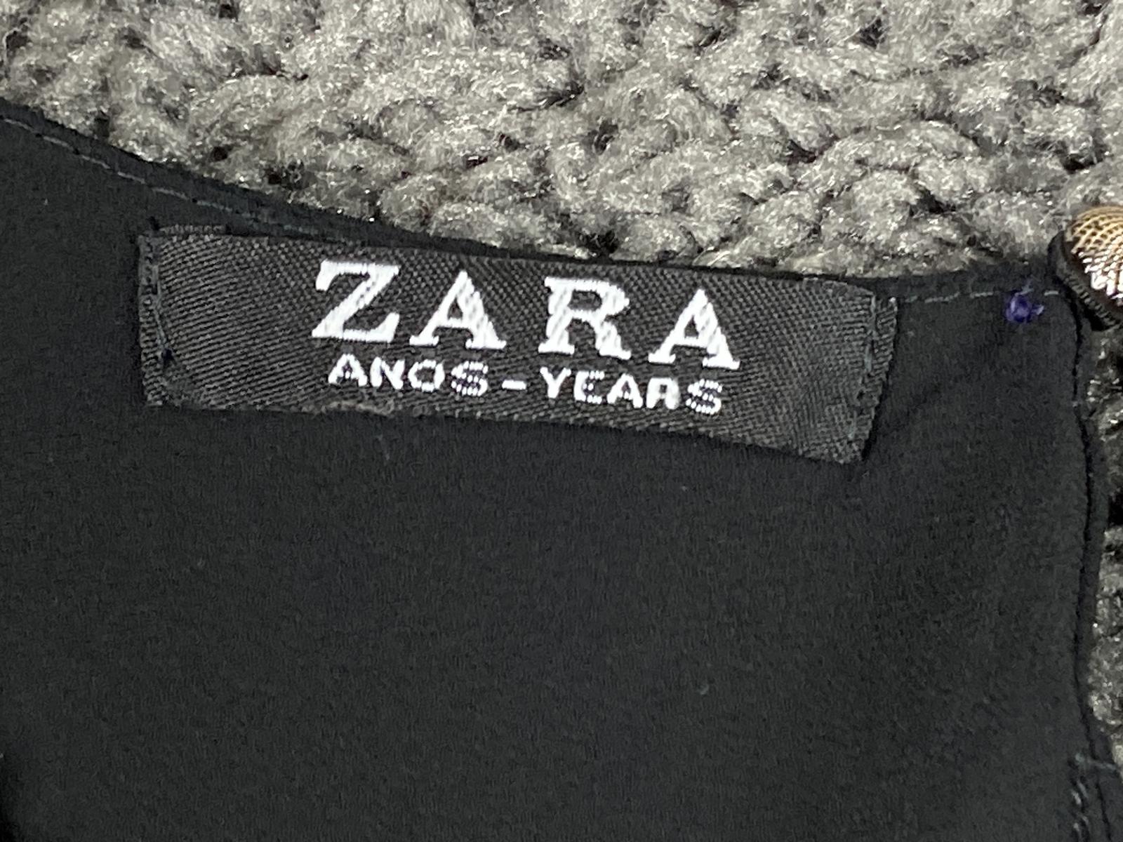 Zara Black Beaded Neckline Sleeveless Shift Dress Lined Cocktail Party Sz S