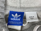 adidas LA Lakers Hoodie Mens Gray Purple Yellow Pullover 3 Stripe Trefoil NBA Lg