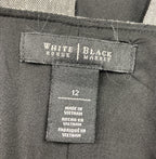 White House Black Market Linen-Blend Pencil Skirt Lined Gray Fleck Women’s Sz 12