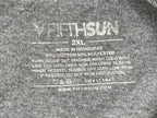 NASA Space Shuttle Graphic T Shirt Mens Gray Retro Distressed Logo Sz 2XL