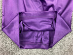 Eliza J Purple Satin One Shoulder Jeweled Brooch Cocktail Dress Lined Size 8