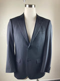 Emanuel Ungaro Wool Blazer Jacket  Black 2 Button Notch Lapel Lined Sz 38R