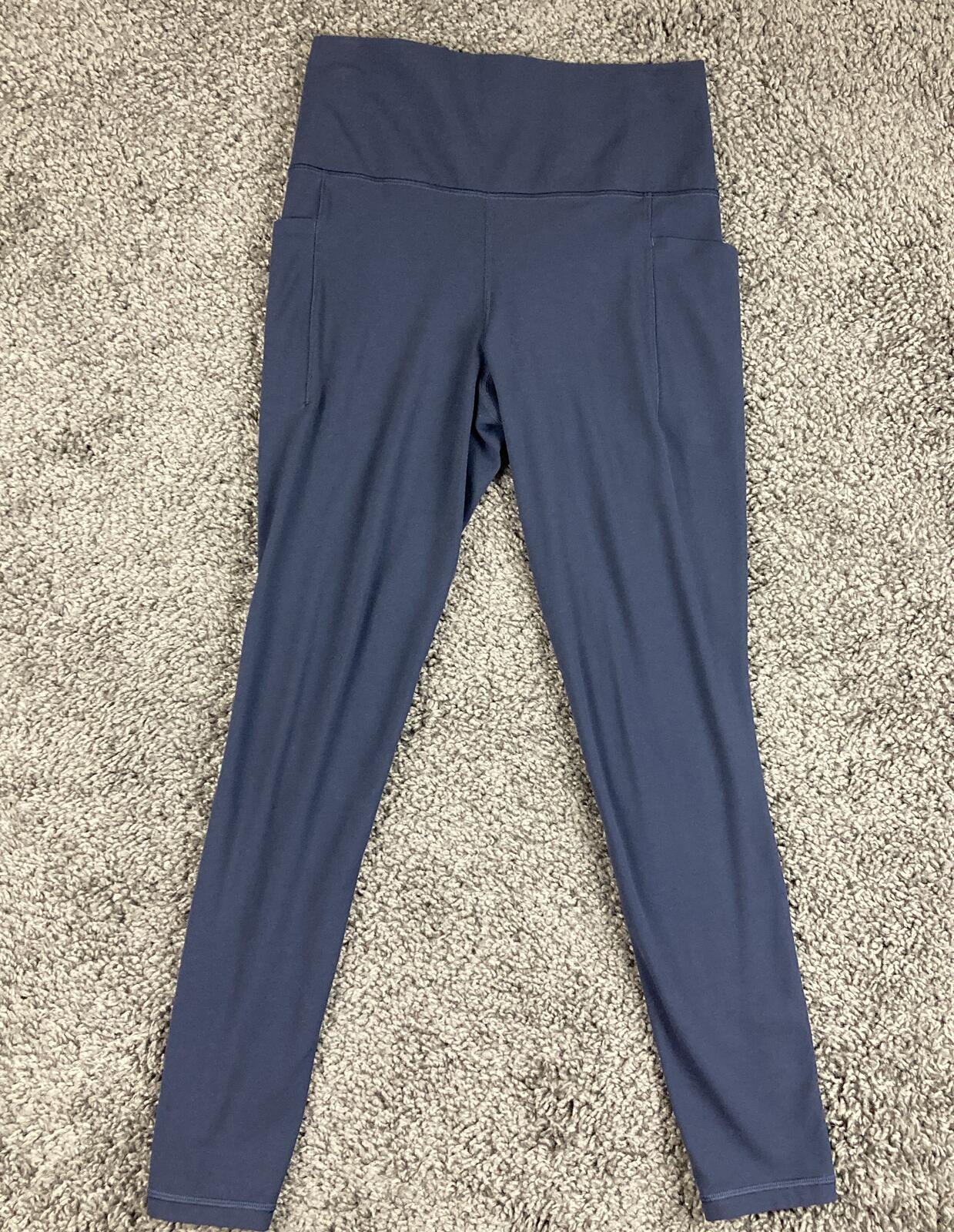 Athleta Salutation Stash Pocket II Tight Leggings Navy Blue Powervita Sz Small