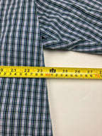 Ralph Lauren Big Shirt Sz XXL Green Blue Plaid Long Sleeve 100% Cotton