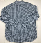 Ralph Lauren Big Shirt Sz XXL Green Blue Plaid Long Sleeve 100% Cotton