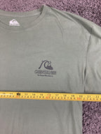 Quiksilver T-Shirt Men's XL Green Original Boardshort Co Surf Logo