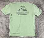 Quiksilver T-Shirt Men's XL Green Original Boardshort Co Surf Logo