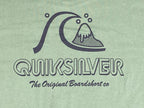 Quiksilver T-Shirt Men's XL Green Original Boardshort Co Surf Logo
