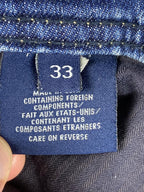 Fidelity Denim Jimmy Slim Straight Jeans Mens 33 Made in USA Blue Stretch