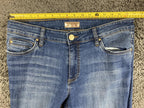 KUT from the Kloth Natalie Bootcut Jeans Womens Blue Medium Wash Stretch Sz 12P