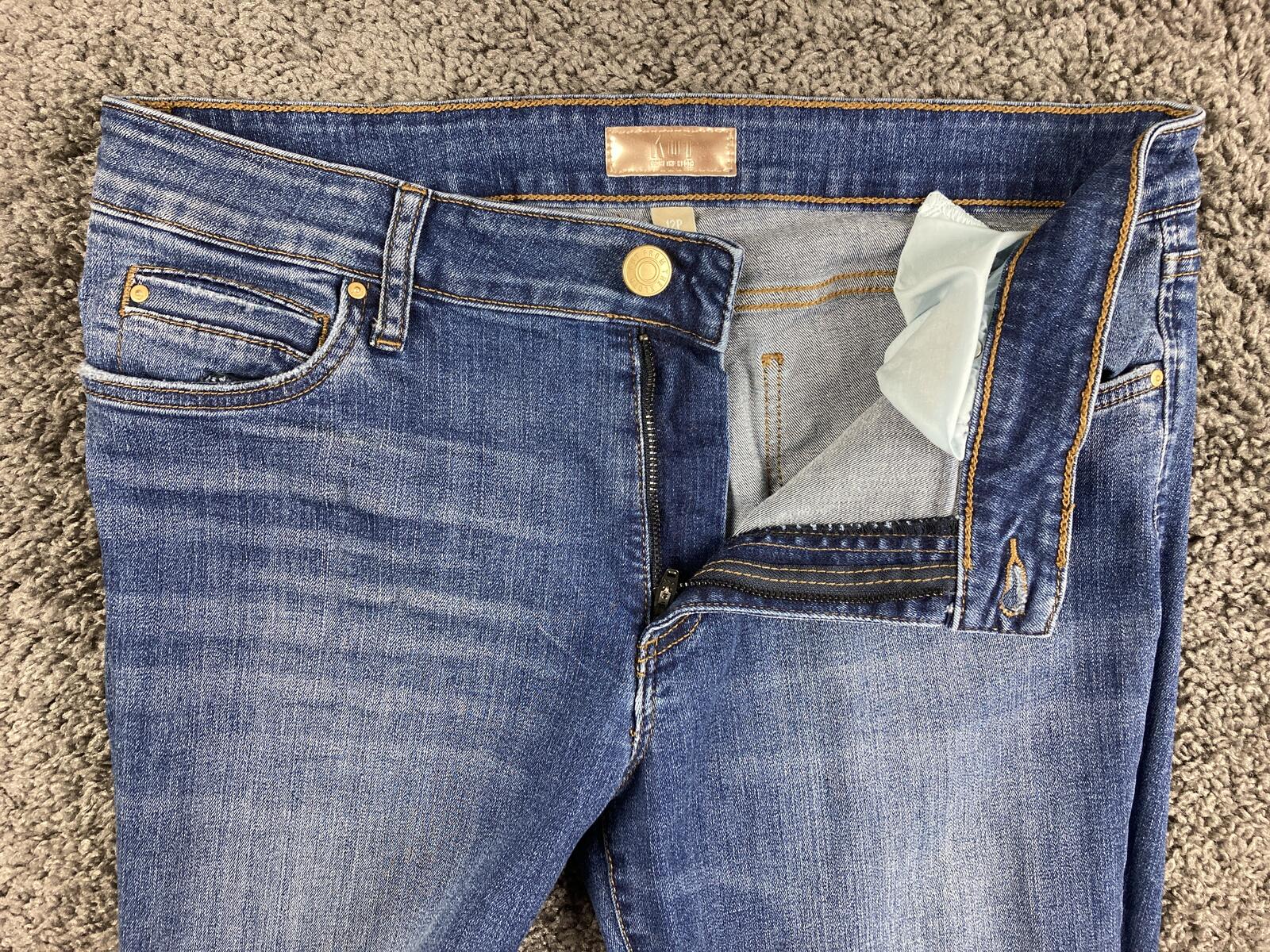 KUT from the Kloth Natalie Bootcut Jeans Womens Blue Medium Wash Stretch Sz 12P