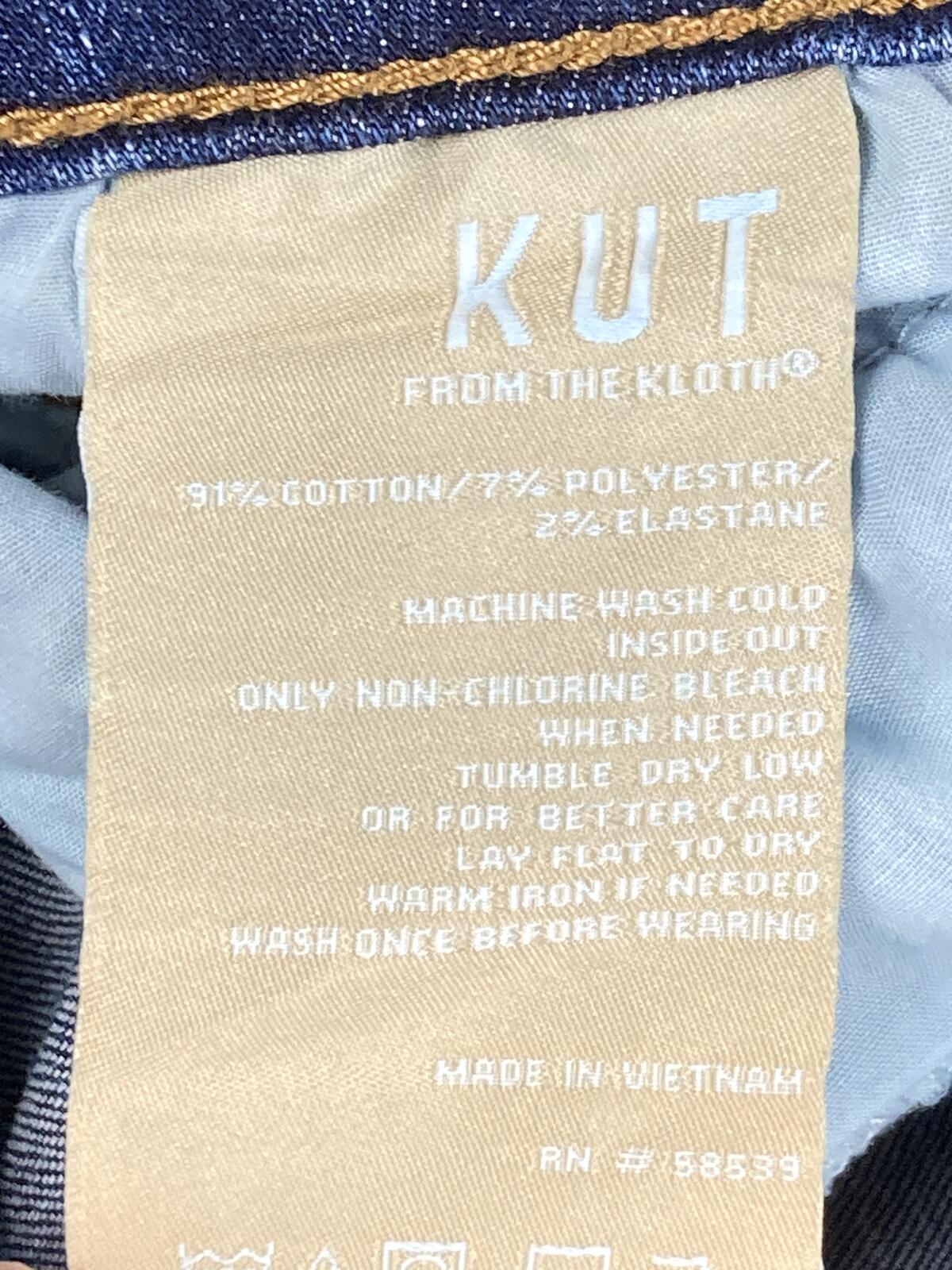 KUT from the Kloth Natalie Bootcut Jeans Womens Blue Medium Wash Stretch Sz 12P