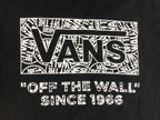 Vans Off The Wall T Shirt Mens Black Graphic Tee Short Sleeve Skate Sz XL