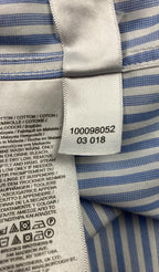 Brooks Brothers Madison Supima Cotton Mens Dress Shirt 17.5-33 Blue White Stripe