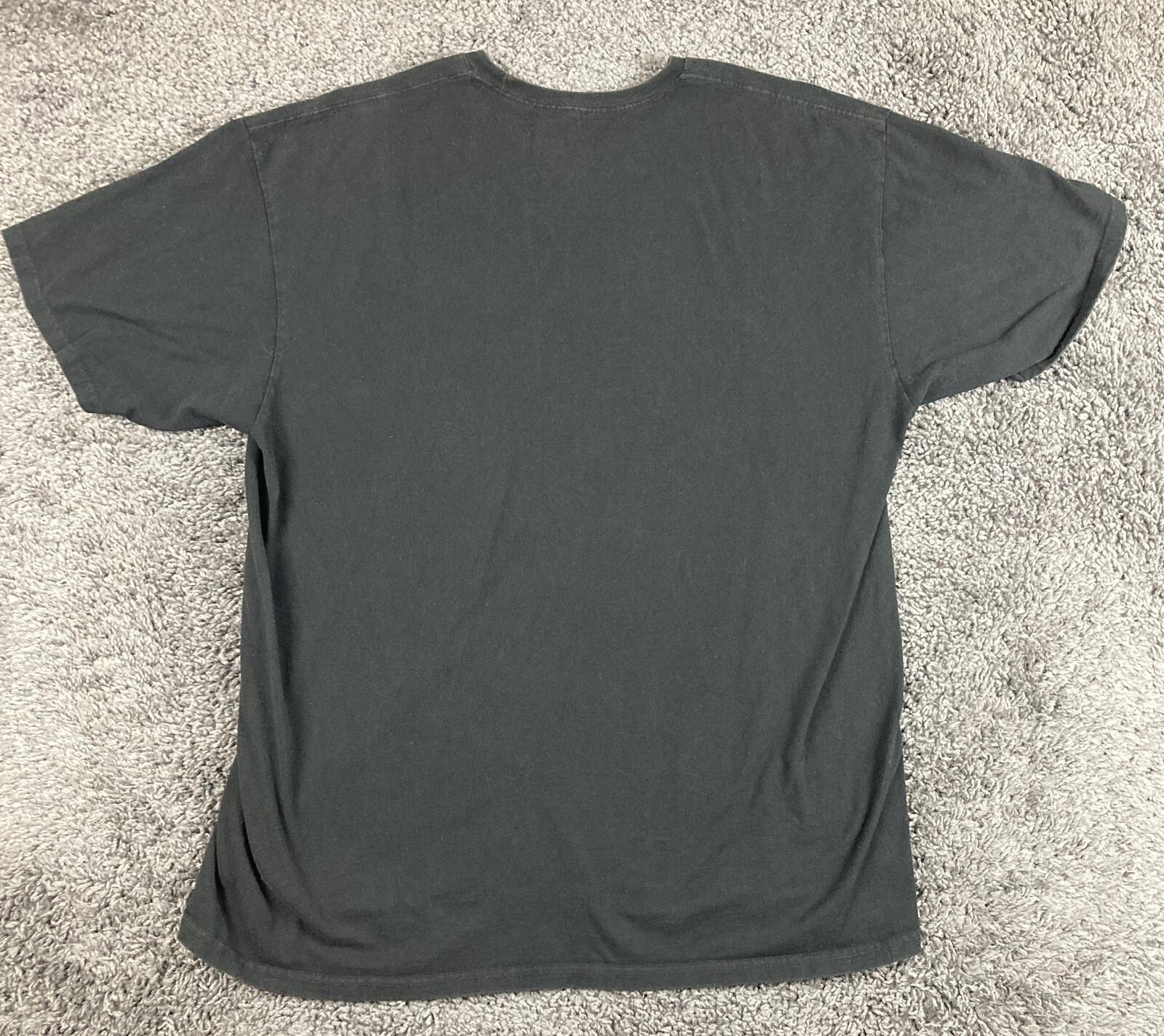 Vans Off The Wall T Shirt Mens Black Graphic Tee Short Sleeve Skate Sz XL