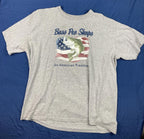Bass Pro Shops Men T-Shirt Size XL Gray Logo An American Tradition Short Sleeve