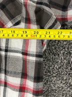 Levi’s Men’s Shirt Standard Fit  Red Black White Plaid Pearl Snap Western Sz L