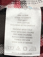 Levi’s Men’s Shirt Standard Fit  Red Black White Plaid Pearl Snap Western Sz L